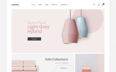 Home Deco 2 – Minera minimalist WordPress theme